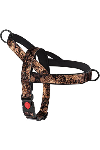 Choice L black Nylon Dog Harness No Pull Strong Dog Harnesses Adjustable Pet Walking Training Vest For Smal