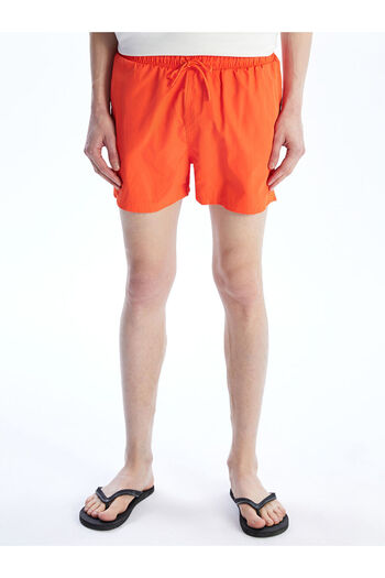 LC Waikiki Orange Short Length Basic Men's Swim Shorts