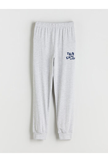 LC Waikiki Navy Blue Elastic Waist Boys' Pajama Bottoms 2-Piece