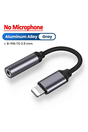 Choice No MicroPhone 3.5mm Jack AUX Cable 8-Pin Lighting Interface To AUX Headphone Adapter Audio Kable Con