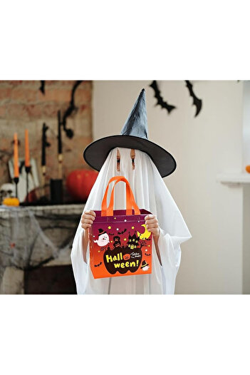 HBell Set of 8 Halloween bags, HBell, textile material, multicolored, 23 x 22 x 11 cm
