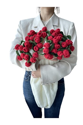 Choice 120cm Diamater Finished Rose Blanket Bouquet Rose Flowers Handmade Crochet Acrylic Fuzzy Sweater Bed