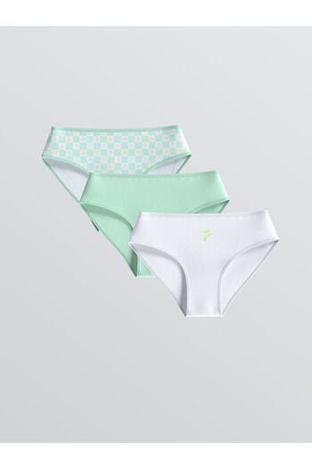 LC Waikiki Sparkling Choices from Shining Store |   Floral Girl's Underwear 3-Piece Set