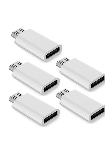 Choice White-5PCS Micro USB (Female) to USB C (Male) Adapter, USB Type C Adapter Connector Compatible with