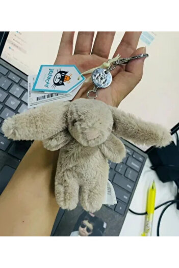 Miniso GRAY White rabbit and brown rabbit keychains, bedroom pillows, home decor, holiday gifts, interactiv