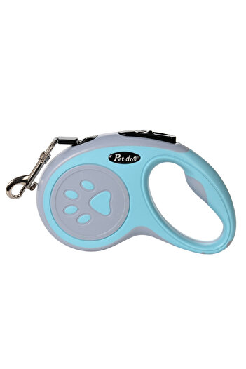 Choice 5 Meters Blue Automatic Retractable Pet Leash, Bone Paw Print Telescopic Dog Leash, Dog Leash, Dog L