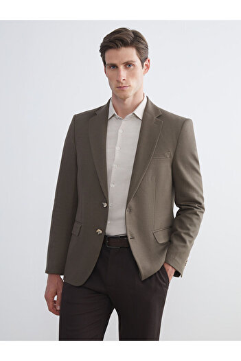 LC Waikiki Khaki Slim Fit Men's Blazer Jacket