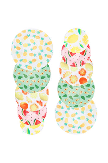 Choice 10Pcs Color fruit 10Pcs Cloth Bowl Cover Stretch Lid Reusable Cotton Dust Cover Elastic Food Bowl Co