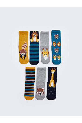 LC Waikiki Patterned Boy's Socks 7-Piece