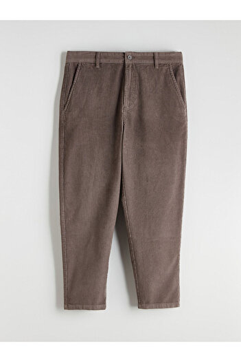 LC Waikiki Brown Comfortable Fit Velvet Men's Trousers