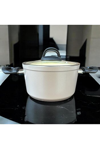 Peramari Hascevher Ezme Bio Granite 22 cm Deep Pot Cream