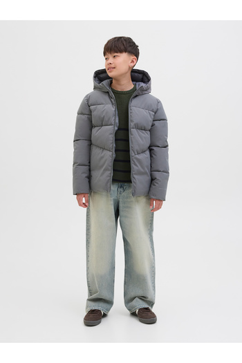 Jack & Jones Jack Jones Jjglobal Puffer Jacket Jnr Children's Gray Coat 12283847-05