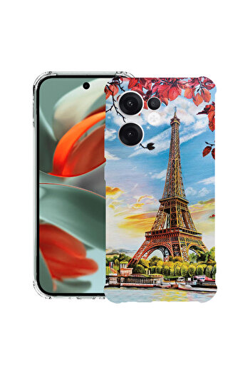 bestcase Husă antișoc pentru OPPO Reno 14 F / FS cu design Turnul Eiffel din Paris, 2052058 AS 1371