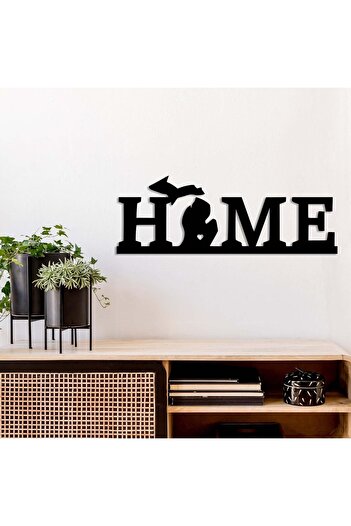 Slasa Acrylic Wall Art Panel for Home by Michigan - 24 × 8 cm, Black Finish - Modern Touch for Inte