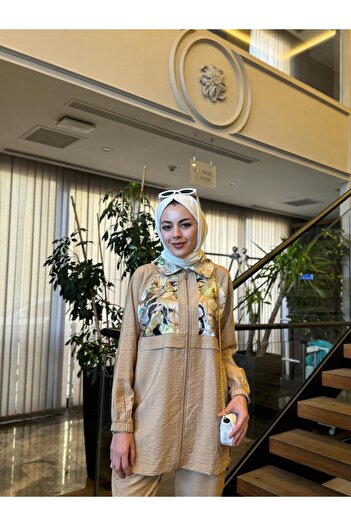 Moodbasic GOLD SİMLİ JAKARLI CUPRA TAKIM