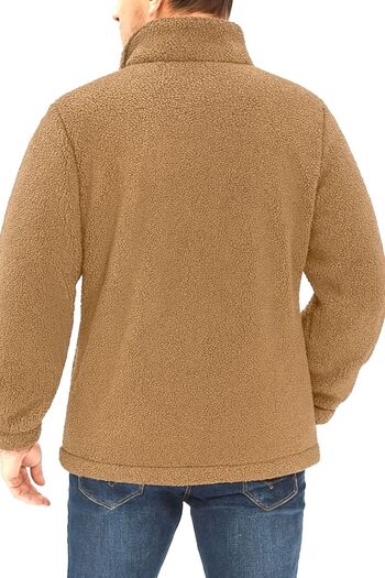 GENIUS STORE سويت شيرت قطيفة كبير الحجم للرجال من الصوف سويت شيرت رجالي كبير الحجم-PELUSS