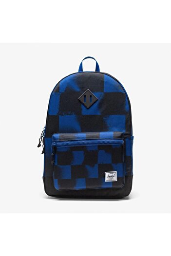 herschel Heritage Checkered Kids Black/Blue Backpack