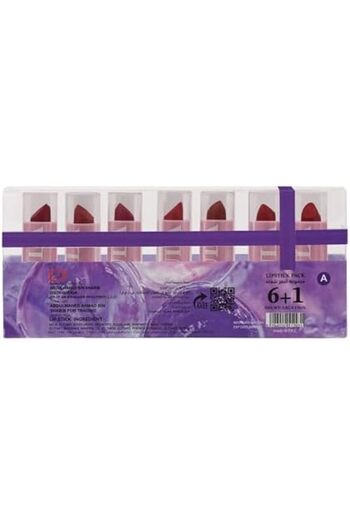 Eula Beauty Matte Lipstick Set 6+1 – Long-Lasting, Waterproof, Highly Pigmented, Non-Drying Lip Co