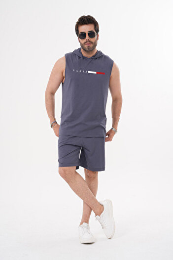 Flaubert - Men's Sports Gym Only Cotton with Paris Printed on It