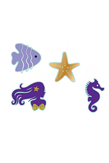 Le Mabelle Lilac Mermaid Themed Party Decoration Set