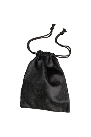 NEO Premium Neo™ jewelry pouch, velvet velour with drawstring, black 13x18 cm