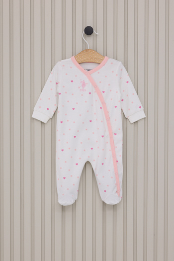 U.S. Polo Assn. Baby Girl Cream Pajama Set 50322798-Vr071