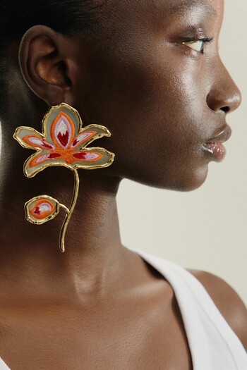 My Joyas Design Zr Model Flower Resin Earrings