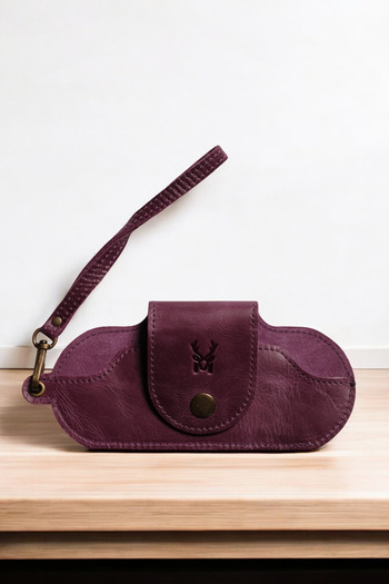 Modica Manila - Genuine Leather Eyewear Case |   Stylish and Durable Unisex Design with Hand Grip