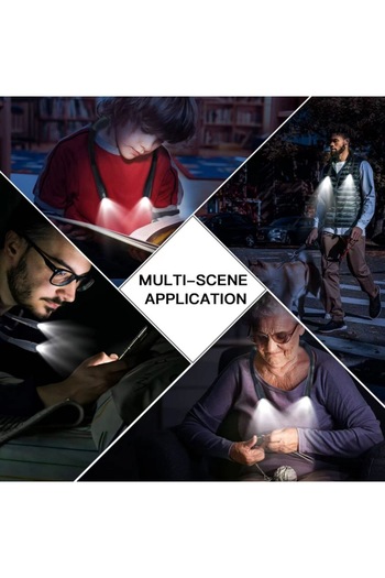 NEO Reading light, JENUOS®, 3 light modes, 4 LED sources, flexible arm, USB charging