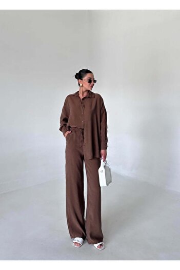My Blog Brown Modal Trousers - 3447