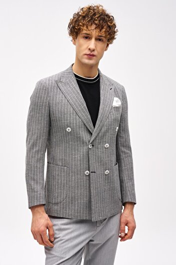 İgs Чоловічий чорний Slim Fit / вузький крій широкий піджак