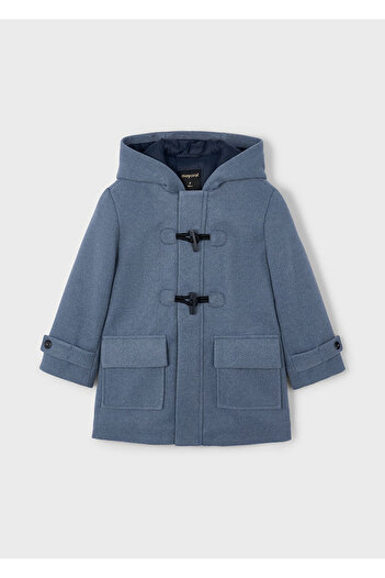 MAYORAL Children's Hooded Trench Coat Smoked 4423