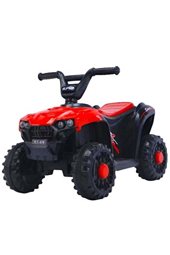 Toybox Kids Electric Ride On ATV Quad Bike 4 Wheeler Toy Car Rechargeable Battery - Red