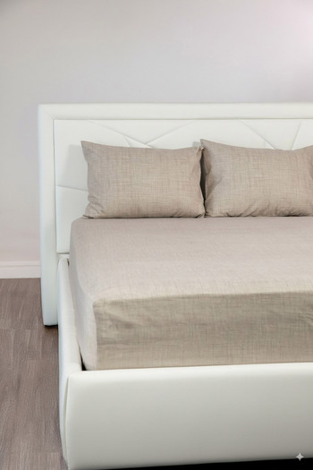 FAVORA Basic Cotton Double Fitted Sheet Set - Mink