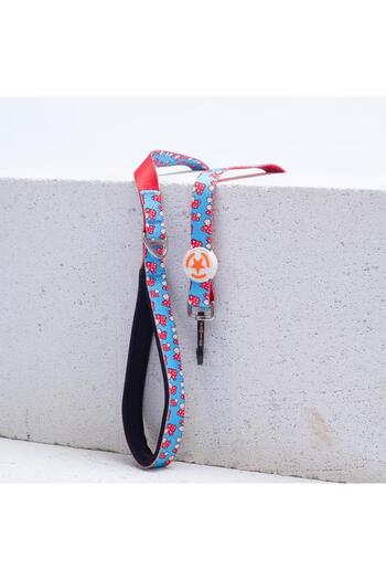 Pawstar Mushroom Leash Mushroom Patterned Cat and Dog Walking & Traveling Strap Dog Extension Collar