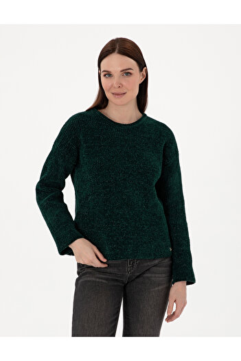 Pierre Cardin Dark Green Oversize Sweater 50290610-Vr079