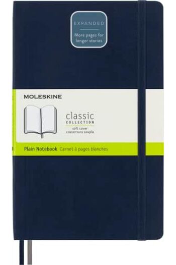 STOREMAX Polysight - Classic Notepad, Blank Pages, Soft Cover and Elastic Lock, Size 13 X 21 Cm, Color