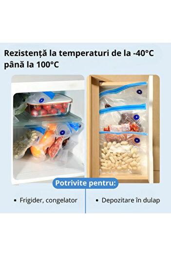 Köken Set de etanșare în vid pentru alimente + 10 pungi de vidat incluse, dispozitiv cu pompă, portabil, 3W