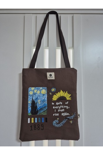 Calliopia Van Gogh Hand Drawn Design Shoulder Bag