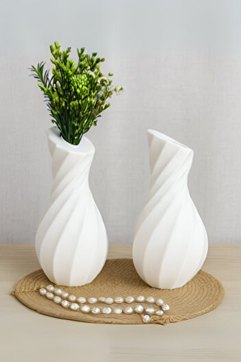Minima Art Studio 2-Piece Nordic Style Bohemian Vase Pinterest Pampas Vase Decorative Living Room Accessory Table Ornament