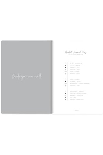 STOREMAX Snshop Color 17X24 Linen Dotted Bullet Journal Notebook Butterfly 467437