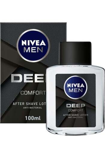 NIVEA Men Deep Comfort After Shave Lotion, Antibacterial 100ml