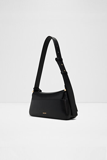 Aldo Evena - Women's Small Size Black Single Compartment Detachable Adjustable Crossbody Shoulder Bag