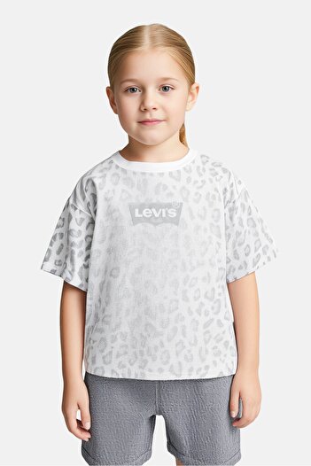 Levi's Kids Girl Animal Print Short Sleeves T-Shirt, Multicolor