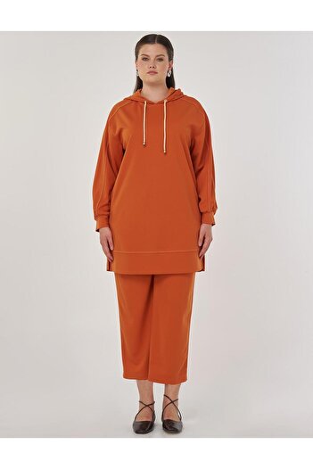Kayra Punto Stitched Double Suit Tobacco