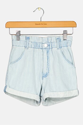 Levi's Kids Girl Stripe Denim Shorts, Multicolor
