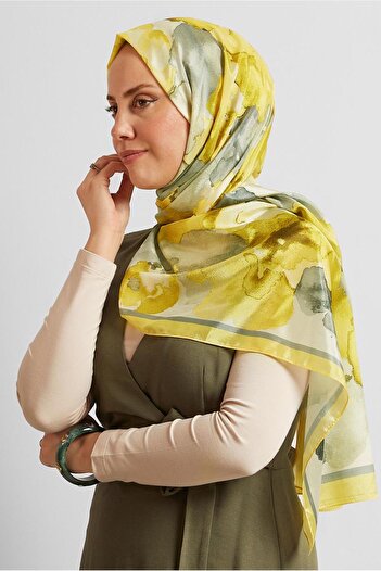 Alvina Patterned Voile Shal 8573