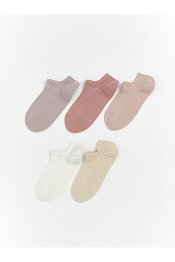 LC Waikiki Lcw Dream Women's Plain Sneaker Socks 5-Piece (W5)