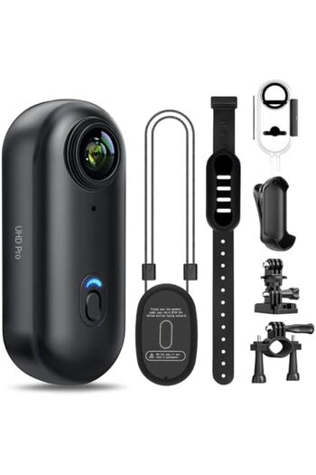LENND 4k Action Camera, Mini Vlogging Camera, Small Body Camera with IPX7 Waterproof, Underwater Cam
