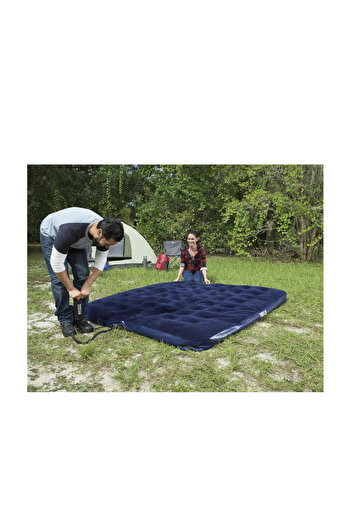 Generic Comfort Quest King Size Air Bed – Inflatable Flocked Mattress, Durable PVC Airbed with Repair Patch